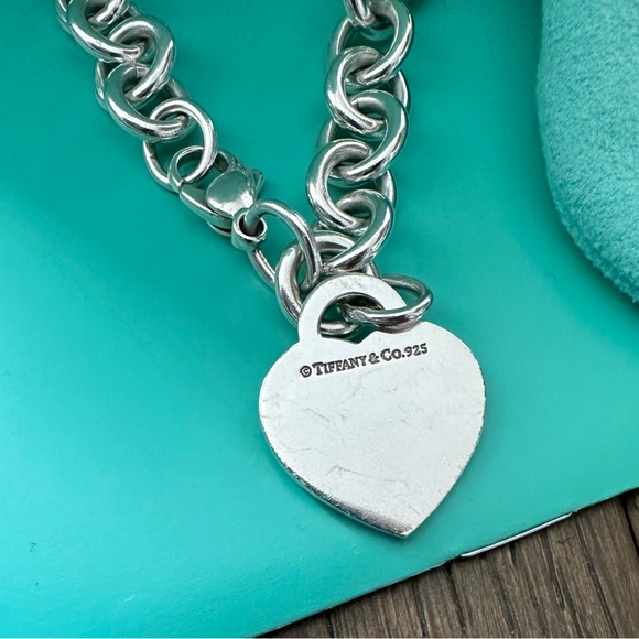 Authentic Tiffany & CO. Return To Heart Tag  Sterling Silver 925 Bracelet XS - Picture 5 of 6